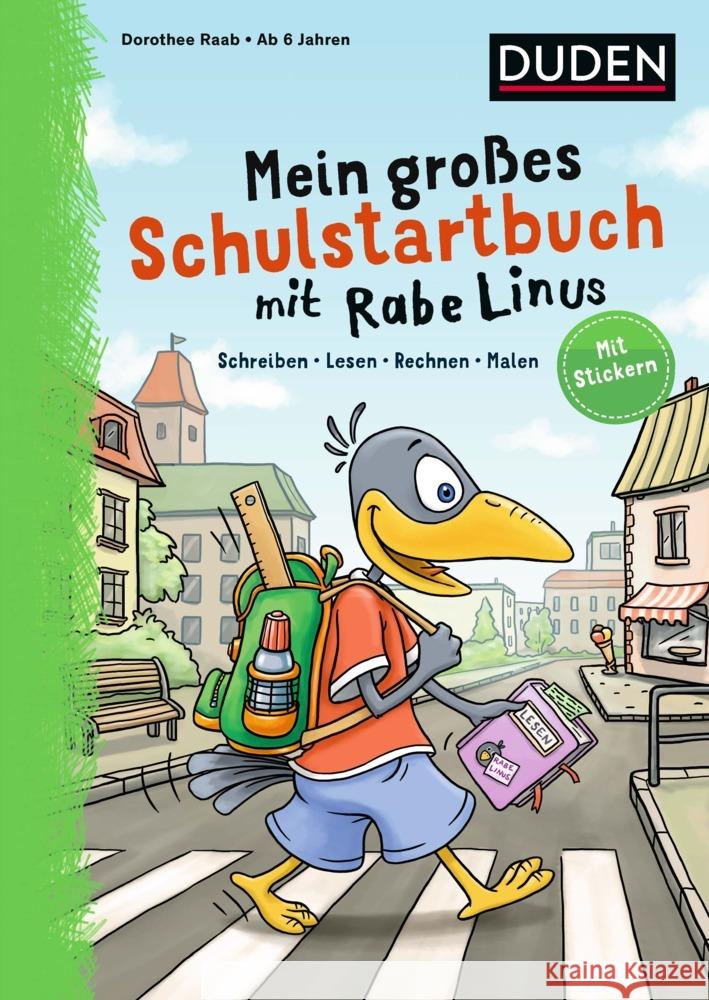 Mein großes Schulstartbuch mit Rabe Linus Raab, Dorothee 9783411757558 Duden - książka