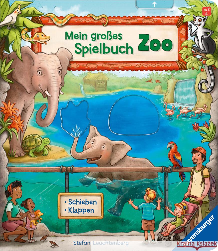 Mein großes Spielbuch Zoo Jacob, Lieselotte 9783473419210 Ravensburger Verlag - książka