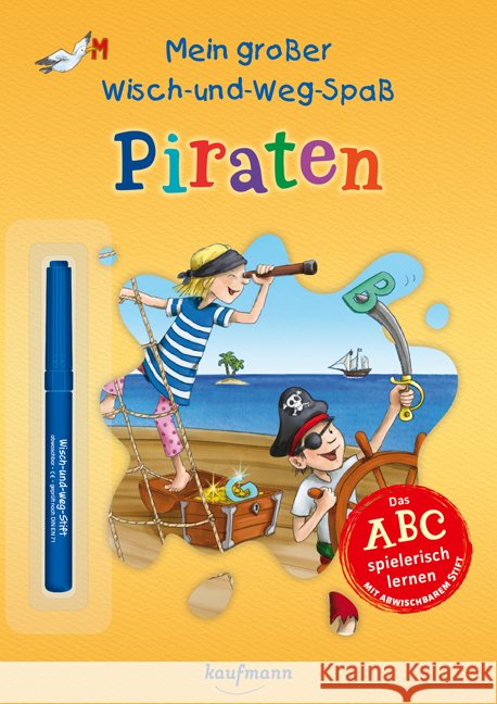 Mein großer Wisch-und-Weg-Spaß - Piraten  9783780664822 Kaufmann - książka