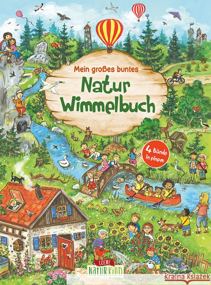 Mein großes buntes Natur-Wimmelbuch (Sammelband)  9783743210981 Loewe - książka