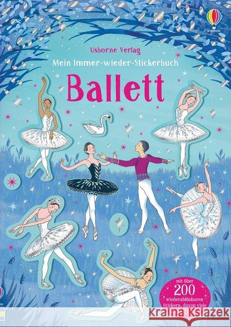 Mein Immer-wieder-Stickerbuch: Ballett : Mit über 200 wiederablösbaren Stickern Robson, Kirsteen 9781789412734 Usborne Verlag - książka