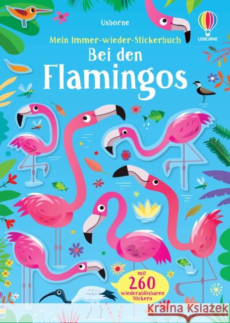 Mein Immer-wieder-Stickerbuch: Bei den Flamingos Robson, Kirsteen 9781789414356 Usborne Verlag - książka