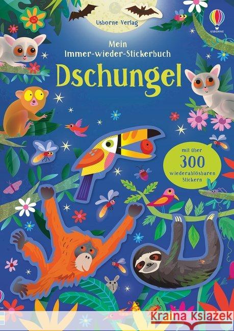 Mein Immer-wieder-Stickerbuch: Dschungel : Mit über 300 wiederablösbaren Stickern Robson, Kirsteen 9781789412741 Usborne Verlag - książka