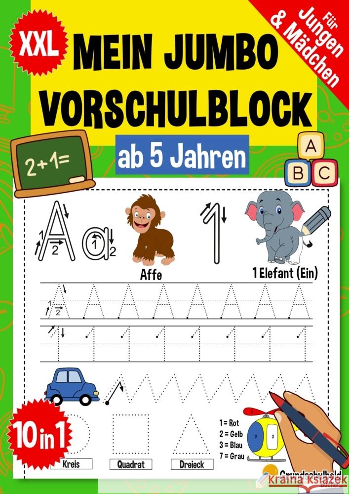 Mein Jumbo Vorschulblock Grundschulheld Bücher 9783912263008 Zinias - książka
