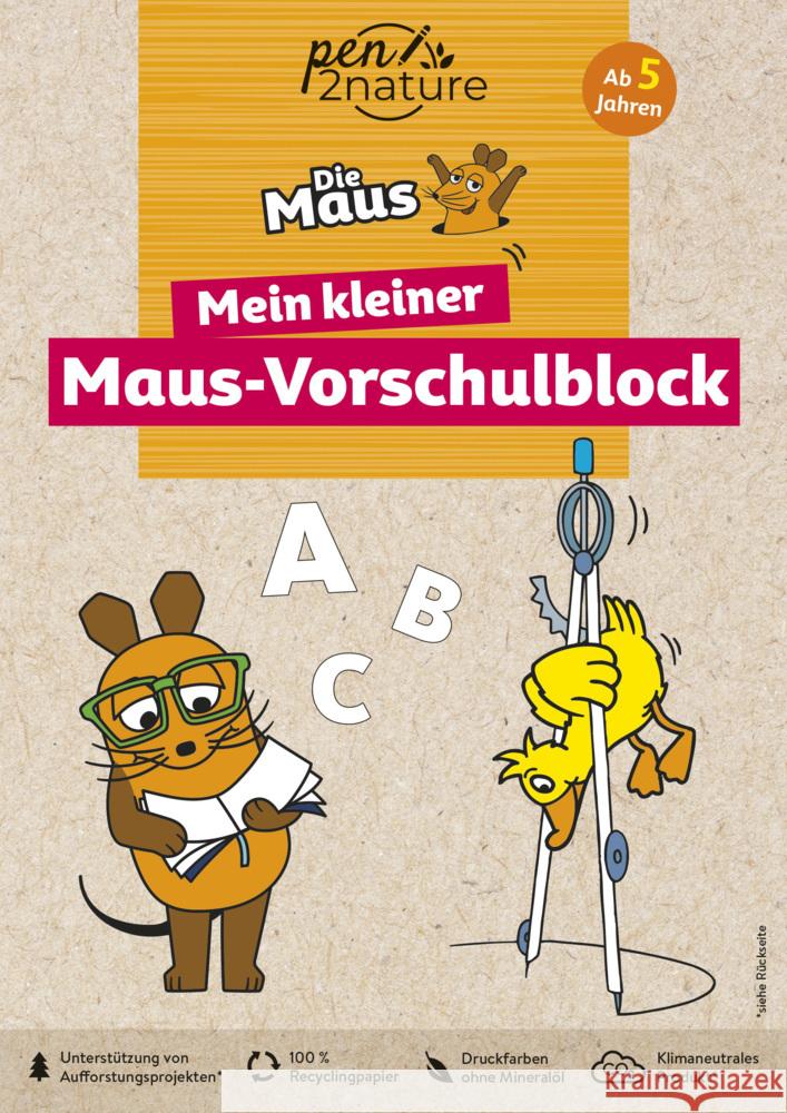 Mein kleiner Maus-Vorschulblock. Vorschulübungen für Kinder ab 5 Jahren pen2nature 9783987640490 Pen2nature - książka