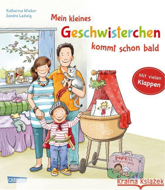 Mein kleines Geschwisterchen kommt schon bald Ladwig, Sandra 9783551170170 Carlsen - książka