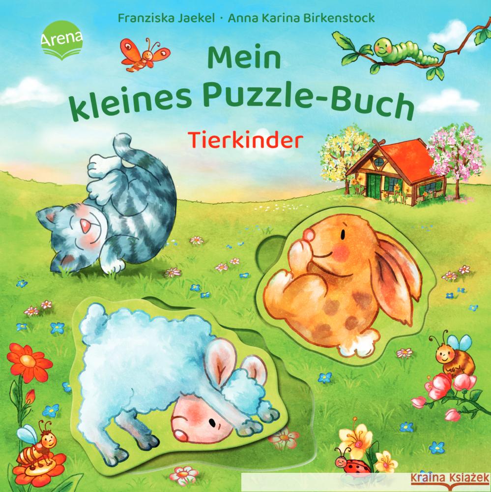 Mein kleines Puzzle-Buch. Tierkinder Jaekel, Franziska 9783401718125 Arena - książka