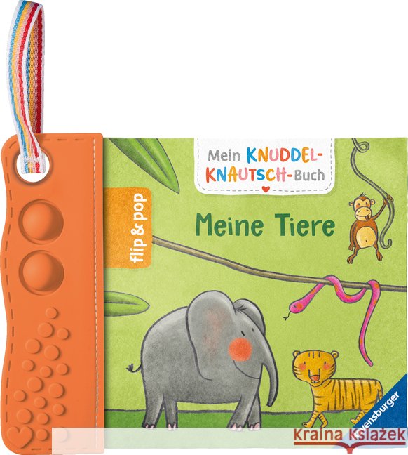 Mein Knuddel-Knautsch-Buch: flip&pop. Meine Tiere  9783473422234 Ravensburger Verlag - książka