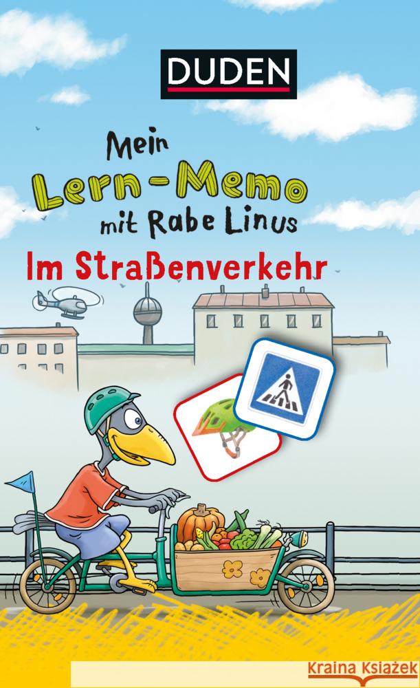 Mein Lern-Memo mit Rabe Linus - Im Straßenverkehr VE/3  9783411770816 Duden - książka