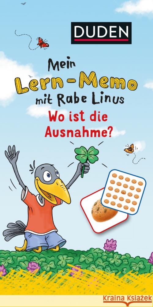 Mein Lern-Memo mit Rabe Linus - Wo ist die Ausnahme? VE/3 Raab, Dorothee 9783411770618 Duden - książka