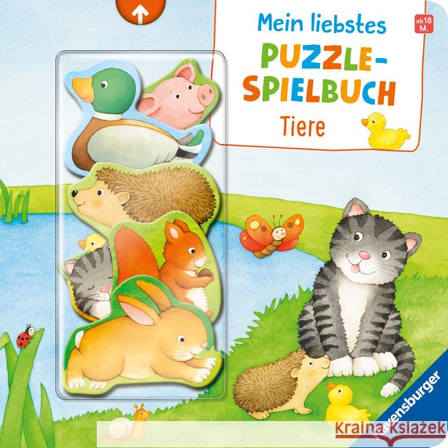 Mein liebstes Puzzle-Spielbuch: Tiere - Puzzlebuch ab 18 Monaten, mit 6 Puzzleteilen Nahrgang, Frauke 9783473420216 Ravensburger Verlag - książka