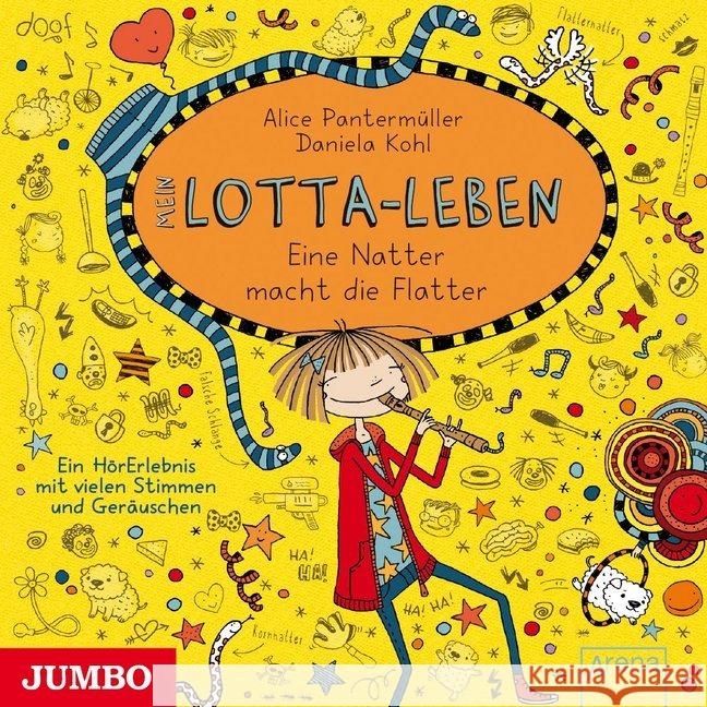 Mein Lotta-Leben - Eine Natter macht die Flatter, 1 Audio-CD : CD Standard Audio Format, Hörspiel Pantermüller, Alice 9783833737565 Jumbo Neue Medien - książka