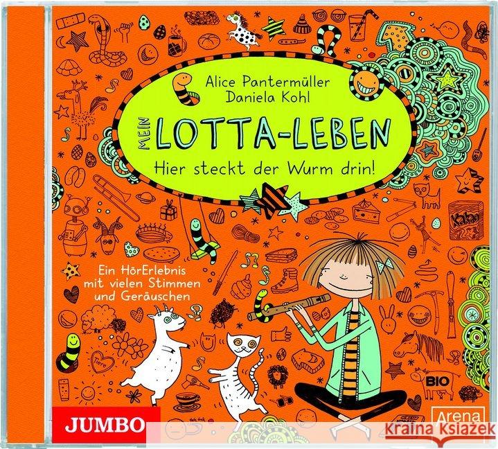 Mein Lotta-Leben, Da steckt der Wurm drin, Audio-CD Pantermüller, Alice; Kohl, Daniela 9783833730726 Jumbo Neue Medien - książka