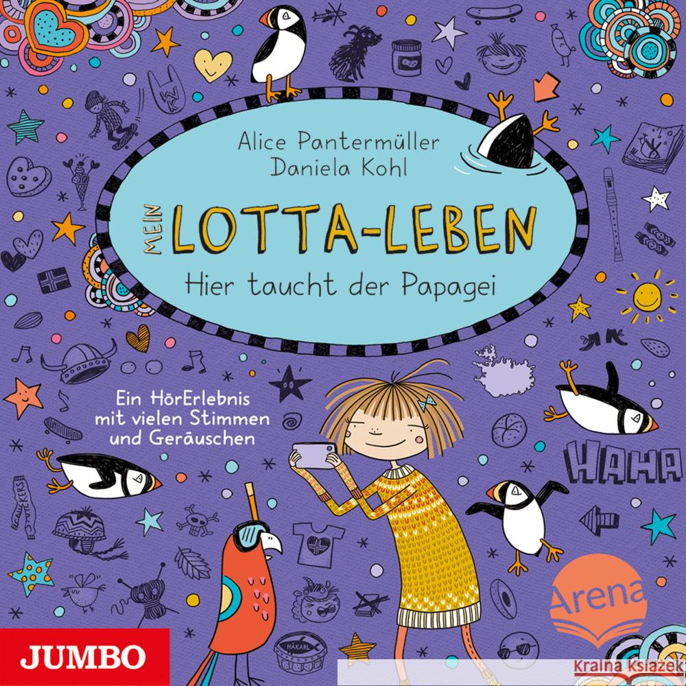 Mein Lotta-Leben. Hier taucht der Papagei, Audio-CD Pantermüller, Alice 9783833745928 Jumbo Neue Medien - książka