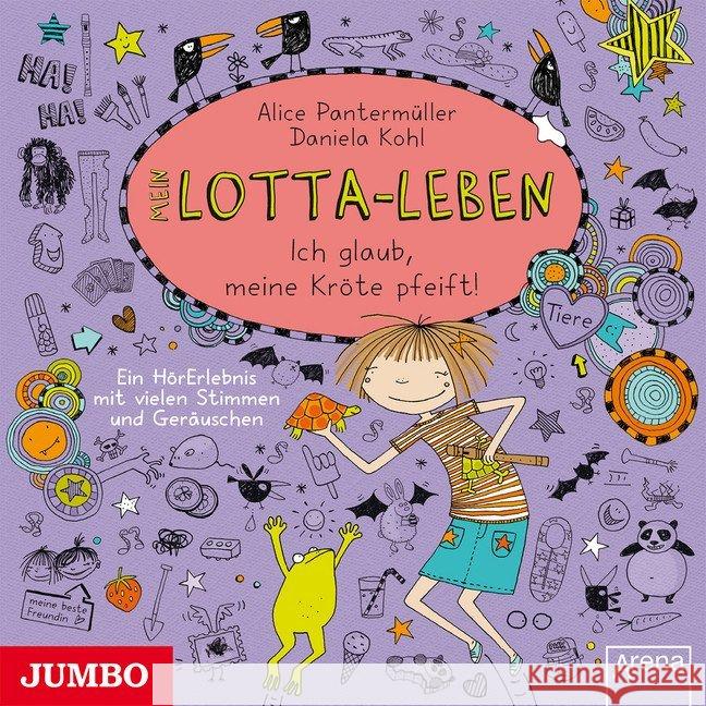 Mein Lotta-Leben. Ich glaub, meine Kröte pfeift!, 1 Audio-CD Pantermüller, Alice; Kohl, Daniela 9783833732461 Jumbo Neue Medien - książka