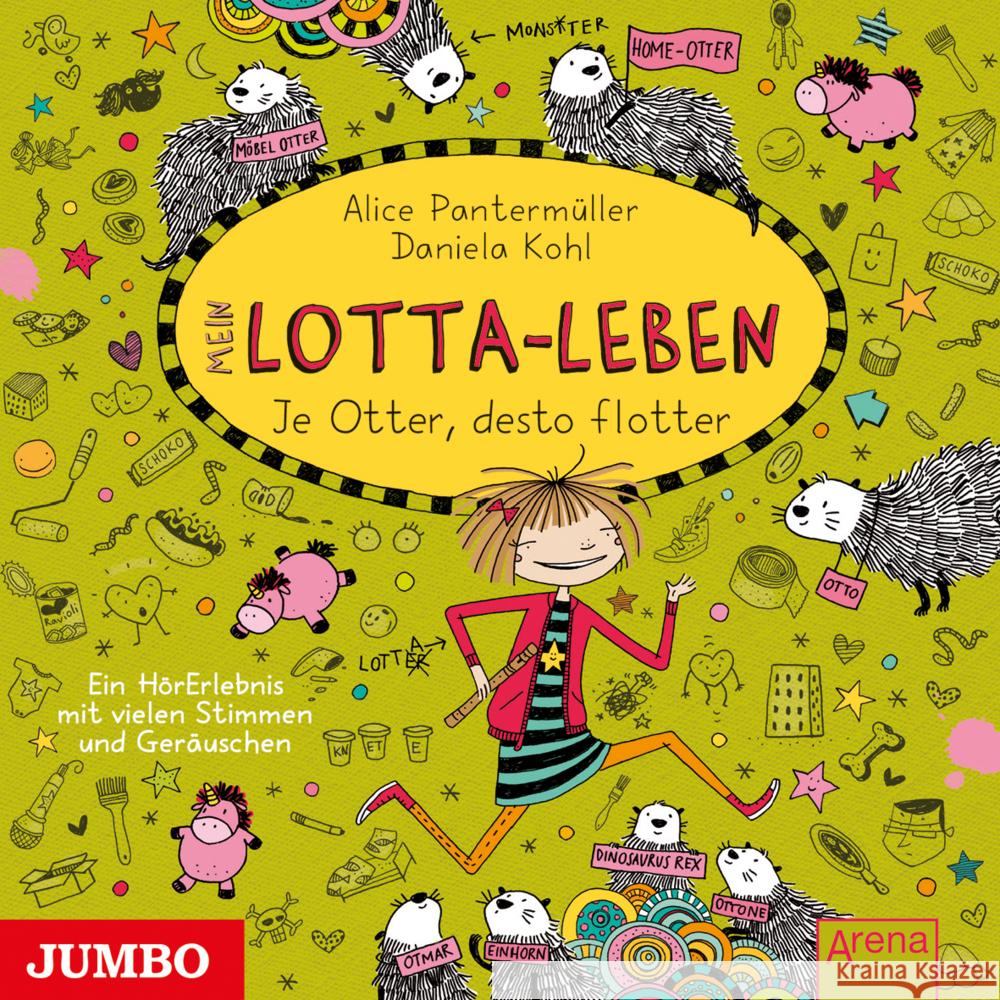 Mein Lotta-Leben. Je Otter, desto flotter, Audio-CD Pantermüller, Alice 9783833742859 Jumbo Neue Medien - książka