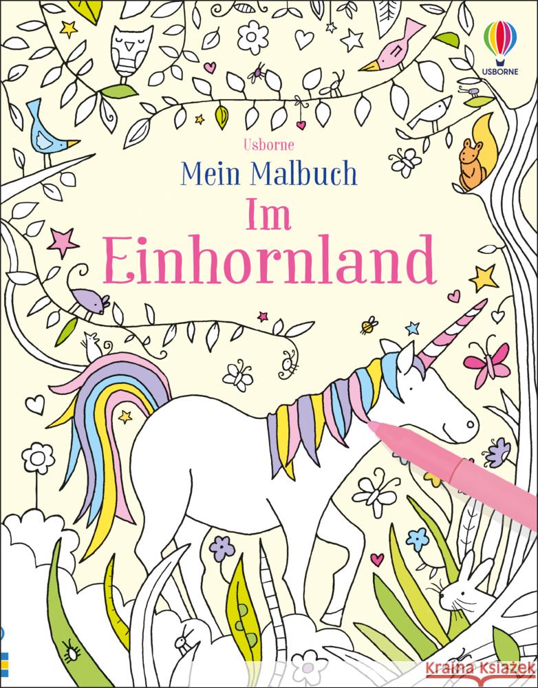 Mein Malbuch: Im Einhornland Robson, Kirsteen 9781789419016 Usborne Verlag - książka