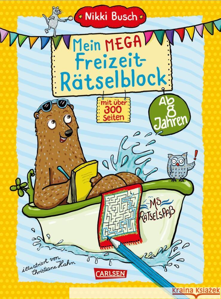 Mein mega Freizeit-Rätselblock Busch, Nikki 9783551191120 Carlsen - książka