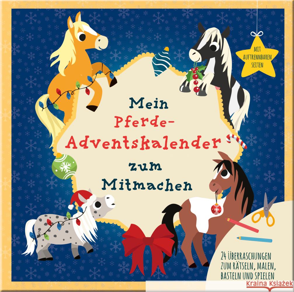 Mein Mein Pferde-Adventskalender zum Mitmachen Breitenöder, Julia 9783963474071 Lingen - książka