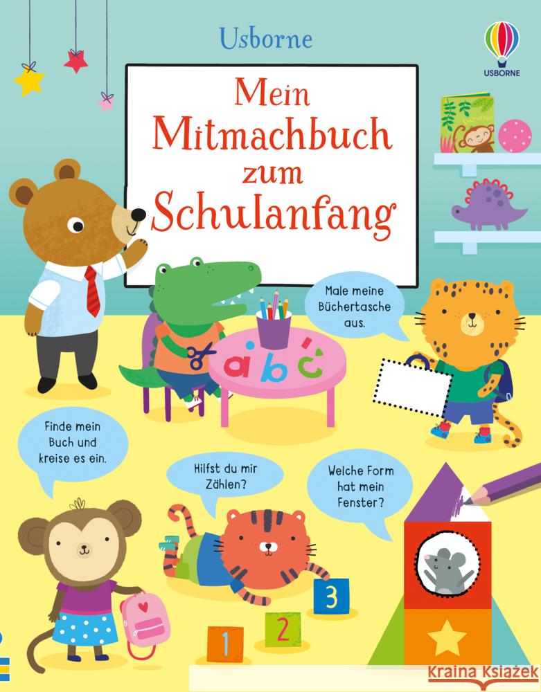 Mein Mitmachbuch zum Schulanfang Greenwell, Jessica 9781789417975 Usborne Verlag - książka