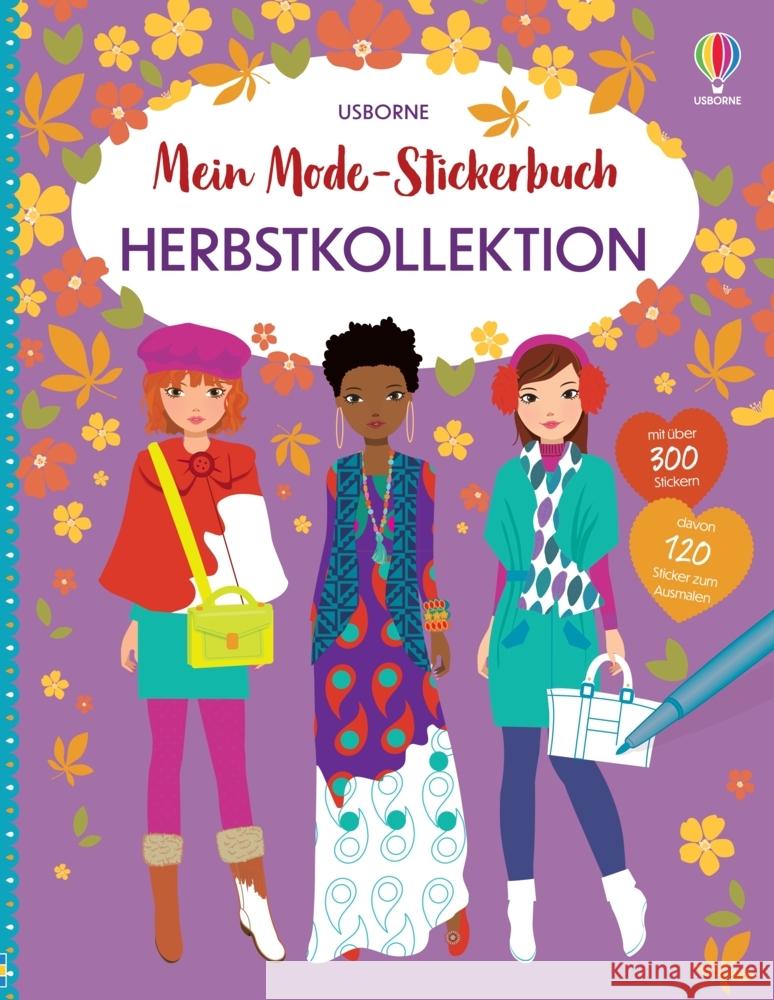 Mein Mode-Stickerbuch: Herbstkollektion Watt, Fiona 9781035700905 Usborne Verlag - książka