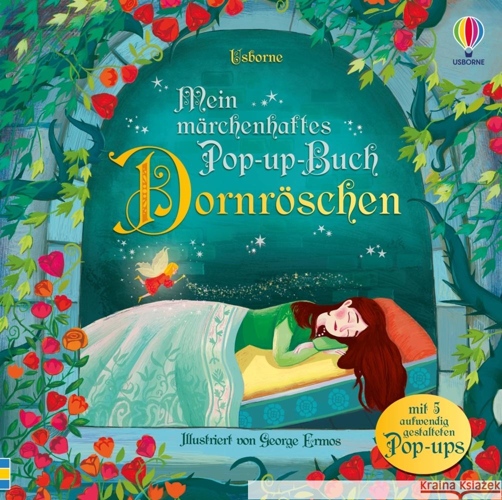 Mein märchenhaftes Pop-up-Buch: Dornröschen Davidson, Susanna 9781035700721 Usborne Verlag - książka