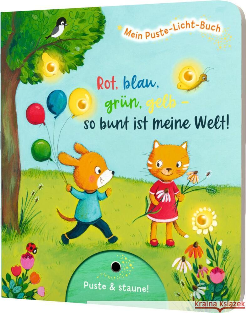 Mein Puste-Licht-Buch: Rot, blau, grün, gelb - so bunt ist meine Welt! Krämer, Fee 9783480238354 Esslinger in der Thienemann-Esslinger Verlag  - książka