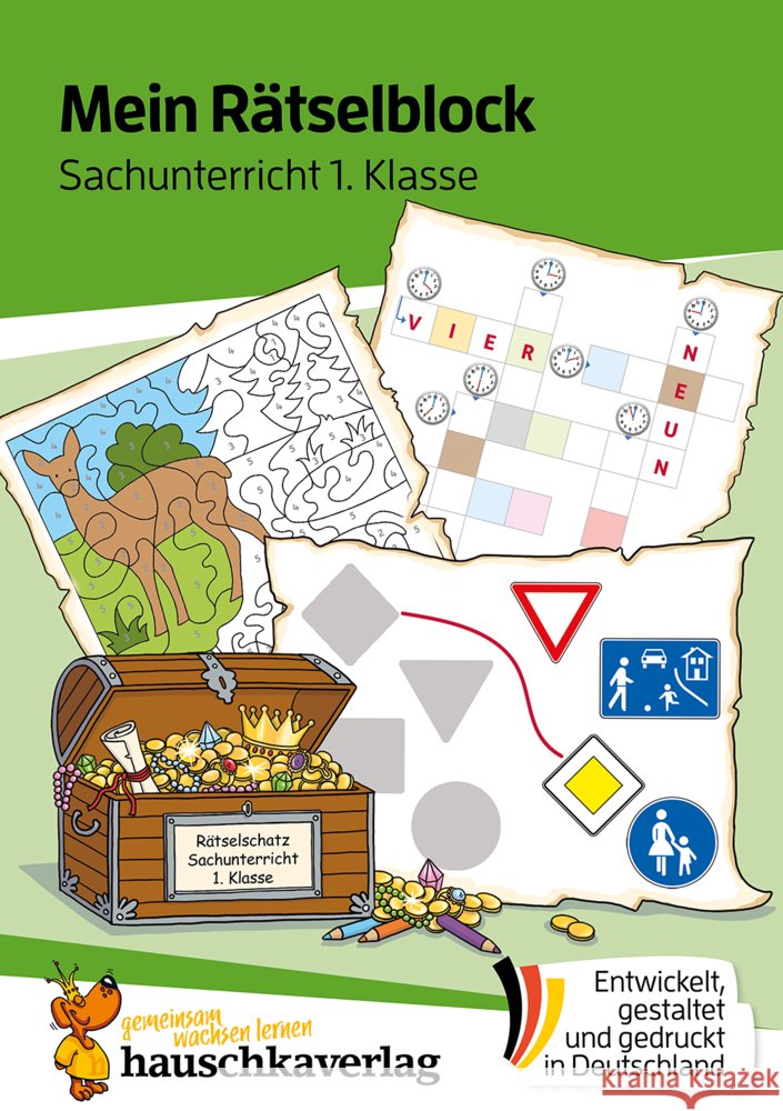 Mein Rätselblock Sachunterricht 1. Klasse Fiedler-Tresp, Sonja 9783881006866 Hauschka - książka