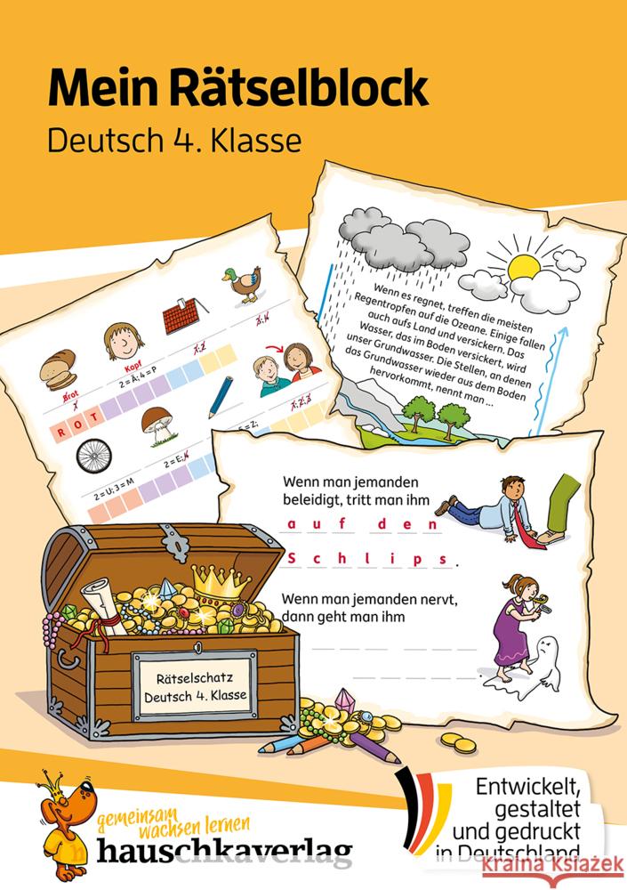 Mein Rätselblock Deutsch 4. Klasse Wittenburg, Christiane 9783881006842 Hauschka - książka