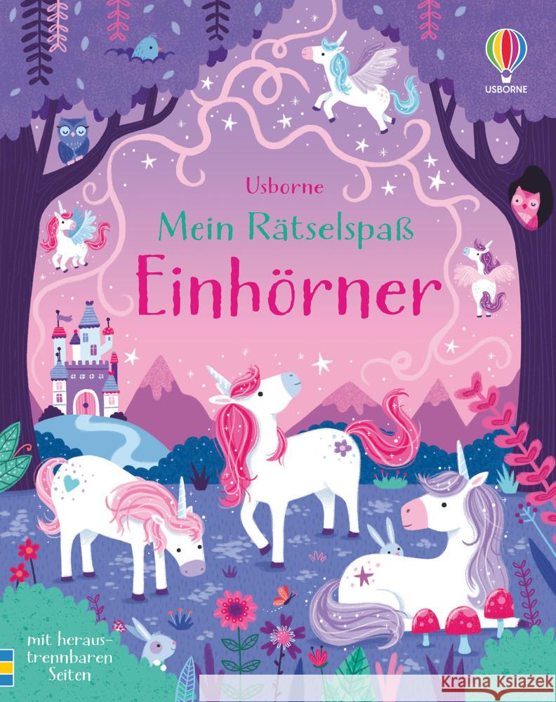 Mein Rätselspaß: Einhörner Nolan, Kate 9781789414646 Usborne Verlag - książka