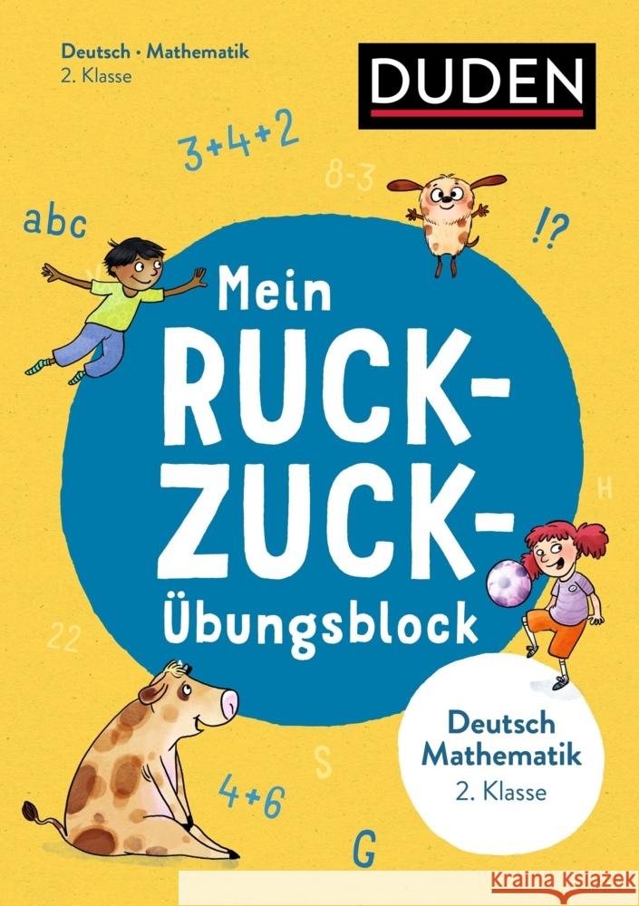 Mein Ruckzuck-Übungsblock Deutsch/Mathe 2. Klasse Fahlbusch, Claudia 9783411722020 Duden - książka