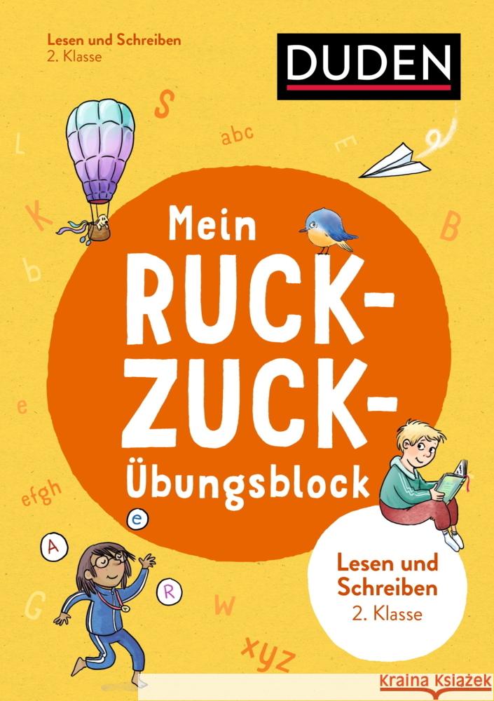 Mein Ruckzuck-Übungsblock Lesen und schreiben 2. Klasse Fahlbusch, Claudia 9783411722037 Duden - książka