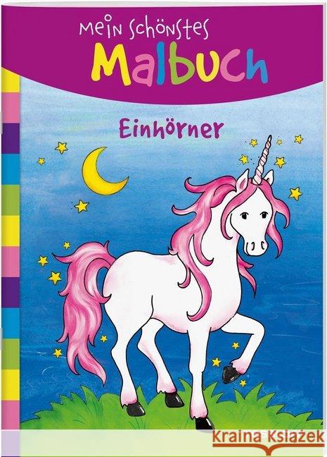Mein schönstes Malbuch: Einhörner : Malen für Kinder ab 5 Jahren  9783788641351 Tessloff - książka