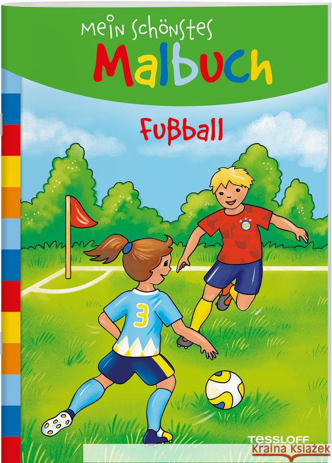 Mein schönstes Malbuch. Fußball  9783788642105 Tessloff Verlag Ragnar Tessloff GmbH & Co. KG - książka
