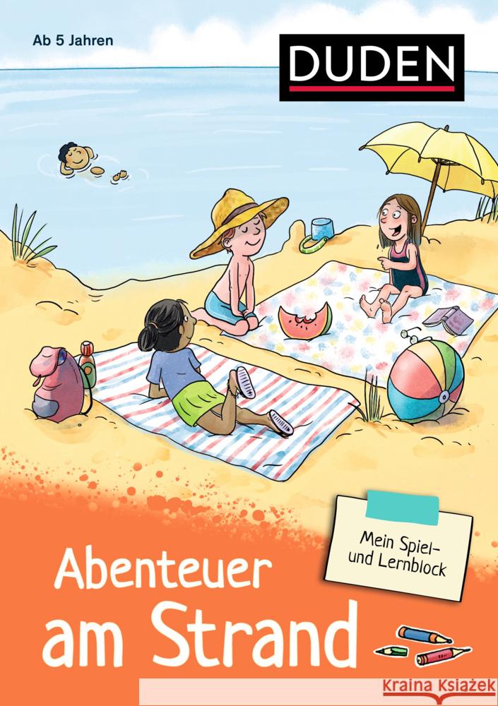 Mein Spiel- und Lernblock 3 - Abenteuer am Strand Krause, Marion 9783411770441 Duden - książka