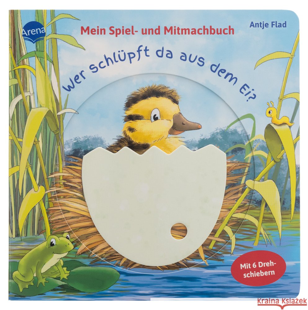 Mein Spiel- und Mitmachbuch. Wer schlüpft da aus dem Ei? Müller, Bärbel 9783401721392 Arena - książka