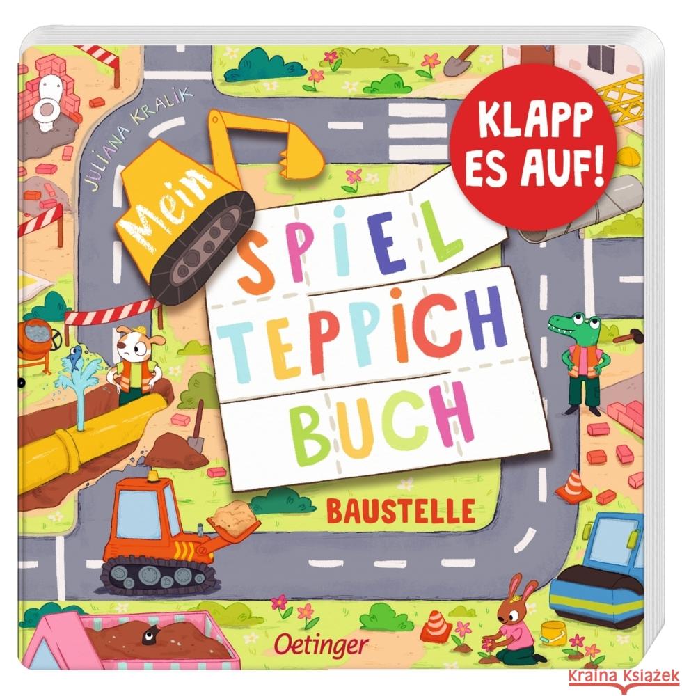 Mein Spielteppich-Buch. Baustelle Kralik, Juliana 9783751206150 Oetinger - książka