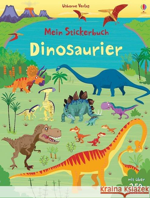 Mein Stickerbuch: Dinosaurier : Mit über 250 Stickern Watt, Fiona 9781782325253 Usborne Verlag - książka