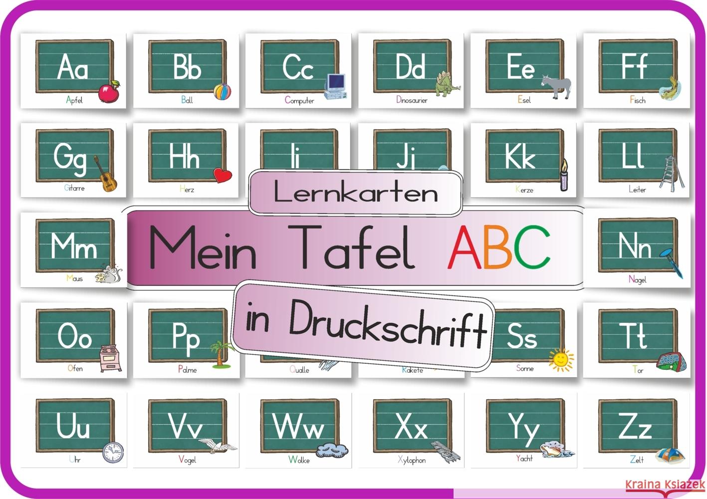 Mein Tafel ABC in Druckschrift Momm, Helga 4262416630295 E & Z-Verlag - książka