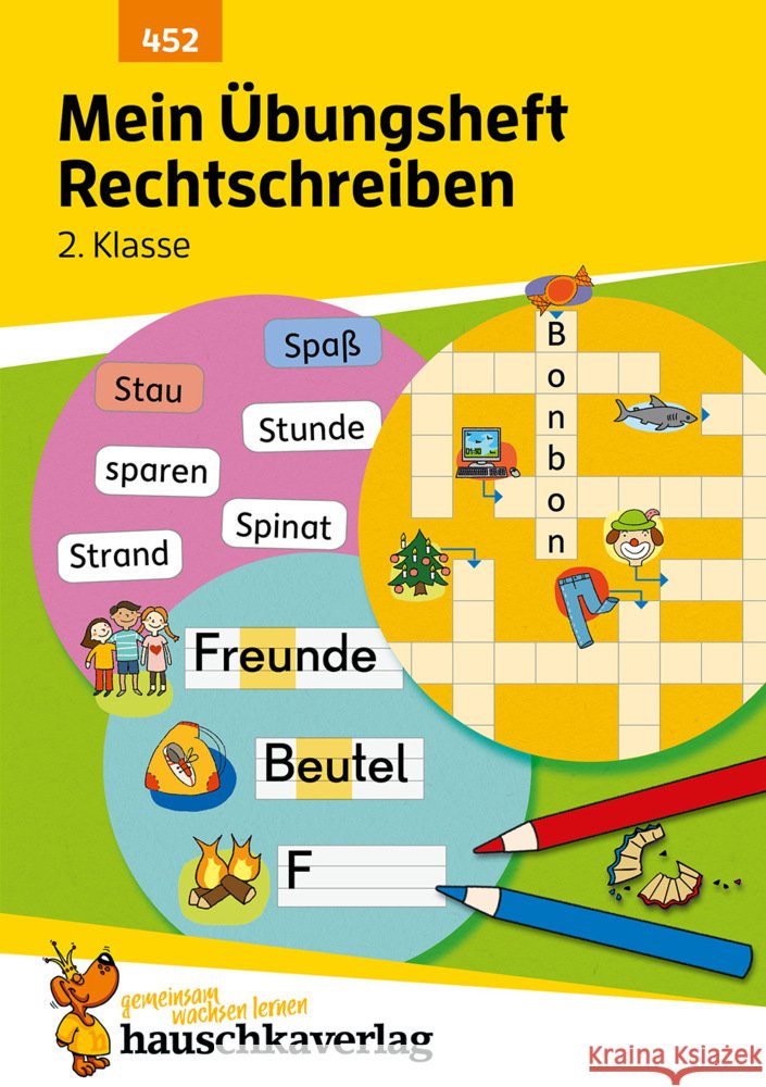 Mein Übungsheft Rechtschreiben 2. Klasse, A5-Heft Walther, Stefanie 9783881004527 Hauschka - książka