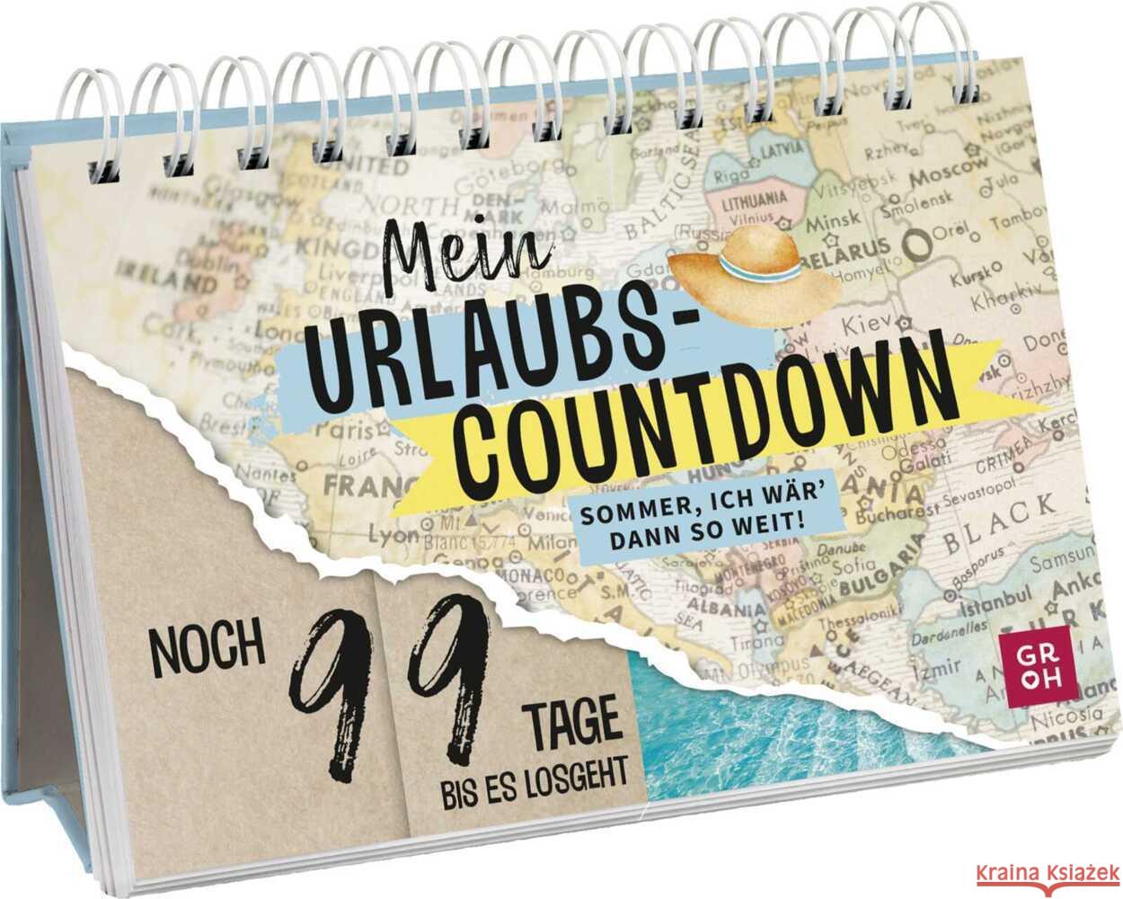 Mein Urlaubscountdown  9783848503162 Groh Verlag - książka