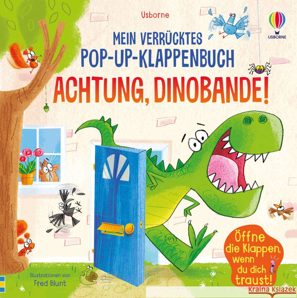 Mein verrücktes Pop-up-Klappenbuch: Achtung, Dinobande! Taplin, Sam 9781789418064 Usborne Verlag - książka