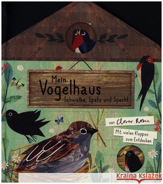 Mein Vogelhaus - Schwalbe, Spatz und Specht : Mit vielen Klappen zum Entdecken für Kinder ab 3 Jahren Robin, Clover 9783570177570 cbj - książka