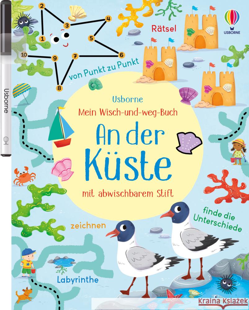 Mein Wisch-und-weg-Buch: An der Küste Robson, Kirsteen 9781789417678 Usborne Verlag - książka