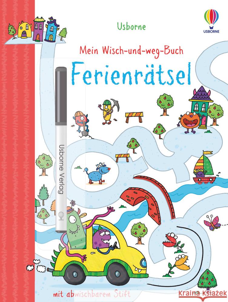 Mein Wisch-und-weg-Buch: Ferienrätsel Bingham, Jane 9781789414851 Usborne Verlag - książka