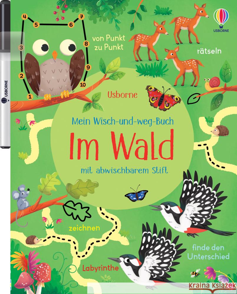 Mein Wisch-und-weg-Buch: Im Wald Robson, Kirsteen 9781789419092 Usborne Verlag - książka