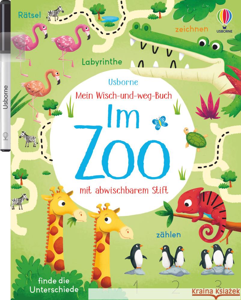 Mein Wisch-und-weg-Buch: Im Zoo Robson, Kirsteen 9781789416770 Usborne Verlag - książka