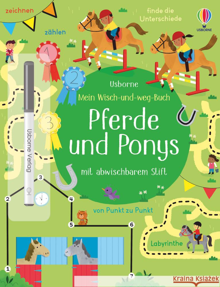 Mein Wisch-und-weg-Buch: Pferde und Ponys Robson, Kirsteen 9781789415759 Usborne Verlag - książka