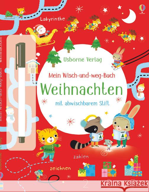 Mein Wisch-und-weg-Buch: Weihnachten : Mit abwischbarem Stift Robson, Kirsteen 9781782327042 Usborne Verlag - książka