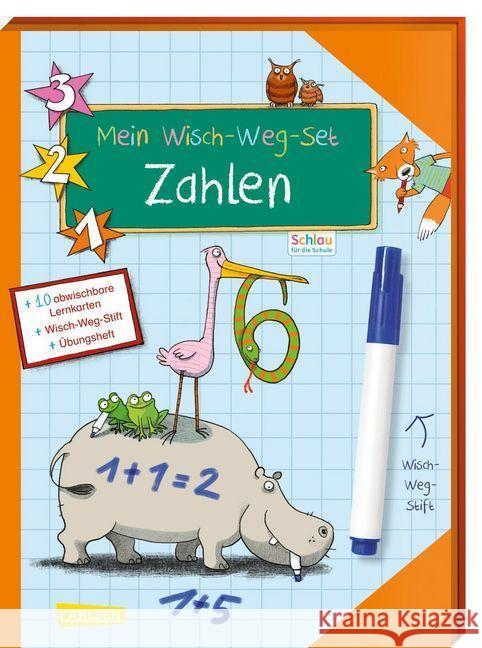 Mein Wisch-Weg-Set: Zahlen : 10 abwischbare Lernkarten, Wisch-Weg-Stift und Übungsheft Mildner, Christine 9783551189936 Carlsen - książka